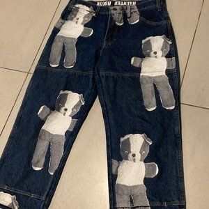 All Over Print Teddy Bear Vintage Dickies Jeans